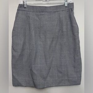VTG Classic Original Hawksley & Wight Wool Navy & White Skirt Size 12